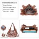 Purses and Handbags Women Tote Shoulder Top Handle Satchel Hobo Bags Fashion Washed Leather Purse 