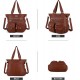 Purses Handbags for Women PU Tote Satchel Bags for Women Pockets Shoulder Bags