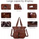 Purses Handbags for Women PU Tote Satchel Bags for Women Pockets Shoulder Bags