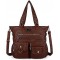 Purses and Handbags Women Tote Shoulder Top Handle Satchel Hobo Bags Fashion Washed Leather Purse