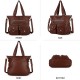 Purses and Handbags Women Tote Shoulder Top Handle Satchel Hobo Bags Fashion Washed Leather Purse