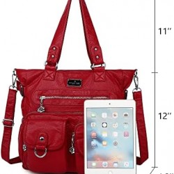 Purses Handbags for Women PU Tote Satchel Bags for Women Pockets Shoulder Bags