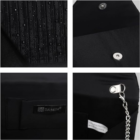 Evening Bag for Women Glitter Rhinestone Wedding Evening Purse Crystal Envelope Clutch Crossbody Shoulder Bags