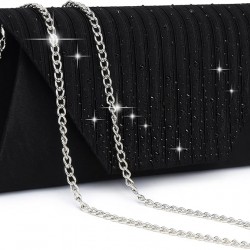 Evening Bag for Women Glitter Rhinestone Wedding Evening Purse Crystal Envelope Clutch Crossbody Shoulder Bags