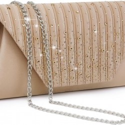 Evening Bag for Women Glitter Rhinestone Wedding Evening Purse Crystal Envelope Clutch Crossbody Shoulder Bags