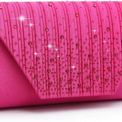 Evening Bag for Women Glitter Rhinestone Wedding Evening Purse Crystal Envelope Clutch Crossbody Shoulder Bags