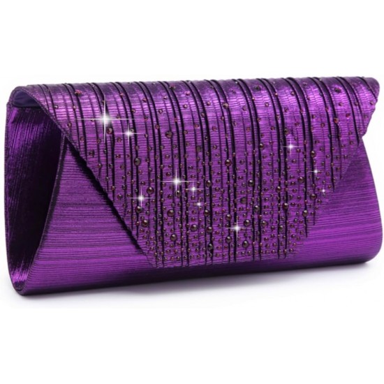 Evening Bag for Women Glitter Rhinestone Wedding Evening Purse Crystal Envelope Clutch Crossbody Shoulder Bags