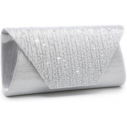 Evening Bag for Women Glitter Rhinestone Wedding Evening Purse Crystal Envelope Clutch Crossbody Shoulder Bags