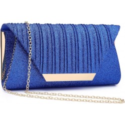 Women Glitter Envelope Evening Clutch Bags Formal Party Purses Wedding Bag Chain Cocktail Prom Bag