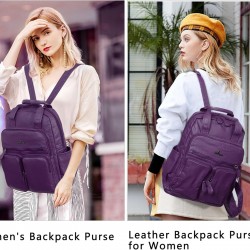 Backpack Purse for Women Soft Vegan Leather Backpack Anti-Theft Shoulder Bags Fashion Stachel Daypacks for Travel 