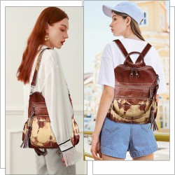 Women Bags Backpack Purse PU Leather Zipper Bags Casual Backpacks Shoulder Bags 