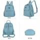 Women Bags Backpack Purse PU Leather Zipper Bags Casual Backpacks Shoulder Bags 