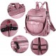 Women Bags Backpack Purse PU Leather Zipper Bags Casual Backpacks Shoulder Bags 