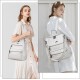 Women Bags Backpack Purse PU Leather Zipper Bags Casual Backpacks Shoulder Bags 