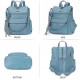 Women Bags Backpack Purse PU Leather Zipper Bags Casual Backpacks Shoulder Bags 