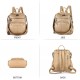 Women Bags Backpack Purse PU Leather Zipper Bags Casual Backpacks Shoulder Bags 