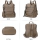 Women Bags Backpack Purse PU Leather Zipper Bags Casual Backpacks Shoulder Bags 