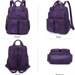 Backpack Purse for Women Soft Vegan Leather Backpack Anti-Theft Shoulder Bags Fashion Stachel Daypacks for Travel