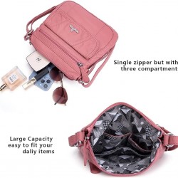 Small Womens Crossbody Bag Leather Shoulder Purse for Women Hobo Bag with Adjustable Shoulder Strap