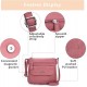 Small Womens Crossbody Bag Leather Shoulder Purse for Women Hobo Bag with Adjustable Shoulder Strap