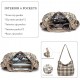 Purses and Handbags for Women Washed Vegan Leather Crossbody Hobo Satchel Shoulder Mutipocket Tote Purse