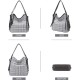 Purses and Handbags Women Tote Shoulder Top Handle Satchel Hobo Bags Fashion Washed Leather Purse