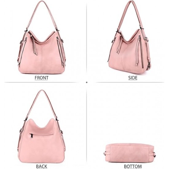 Purses and Handbags Women Tote Shoulder Top Handle Satchel Hobo Bags Fashion Washed Leather Purse