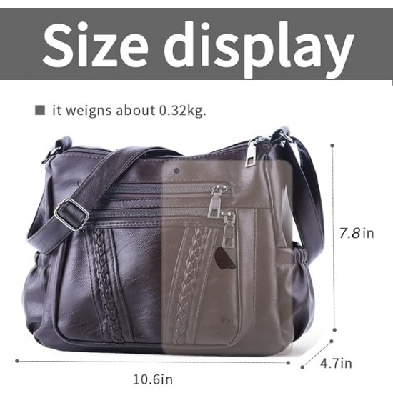  Purses and Handbags Women Tote Shoulder Top Handle Satchel Hobo Bags Fashion Washed Leather Purse