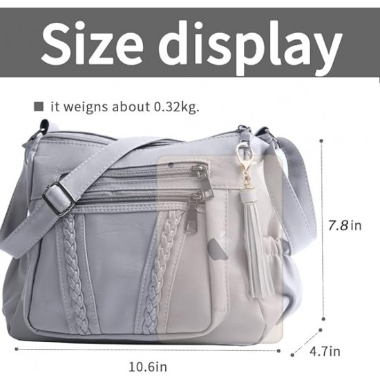  Purses and Handbags Women Tote Shoulder Top Handle Satchel Hobo Bags Fashion Washed Leather Purse