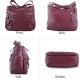  Purses and Handbags Women Tote Shoulder Top Handle Satchel Hobo Bags Fashion Washed Leather Purse