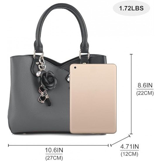  Purses and Handbags Women Tote Shoulder Top Handle Satchel Hobo Bags Fashion Washed Leather Purse