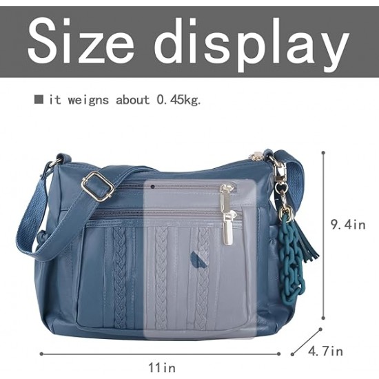  Purses and Handbags Women Tote Shoulder Top Handle Satchel Hobo Bags Fashion Washed Leather Purse