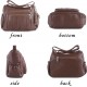  Purses and Handbags Women Tote Shoulder Top Handle Satchel Hobo Bags Fashion Washed Leather Purse