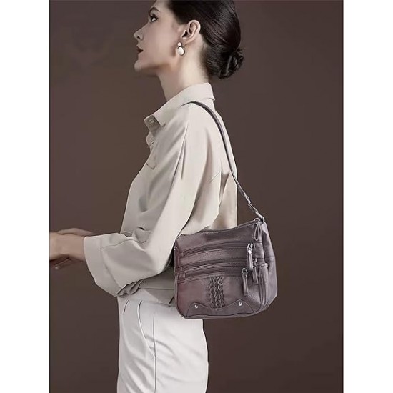  Purses and Handbags Women Tote Shoulder Top Handle Satchel Hobo Bags Fashion Washed Leather Purse