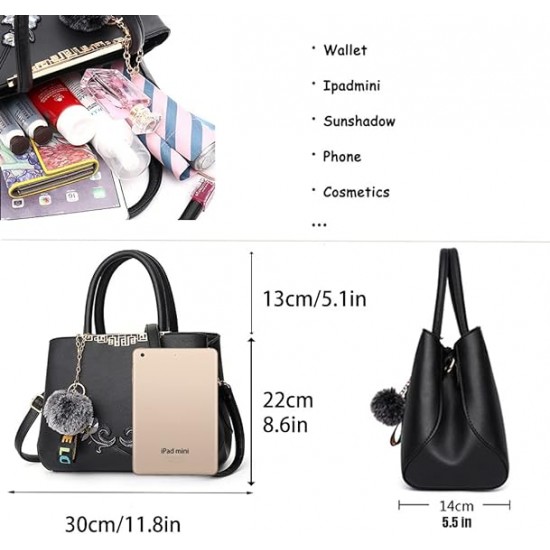  Purses and Handbags Women Tote Shoulder Top Handle Satchel Hobo Bags Fashion Washed Leather Purse