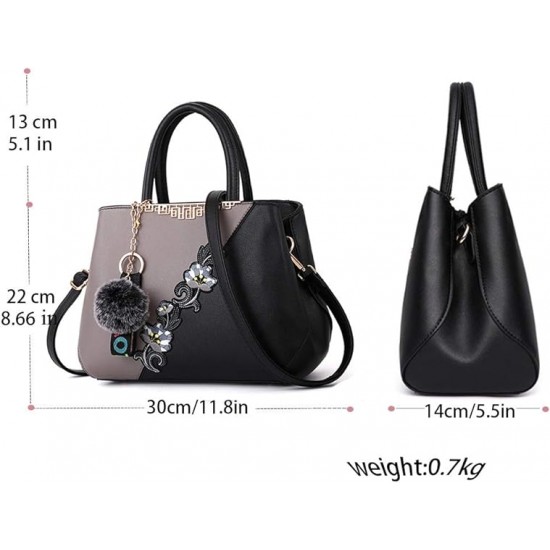  Purses and Handbags Women Tote Shoulder Top Handle Satchel Hobo Bags Fashion Washed Leather Purse