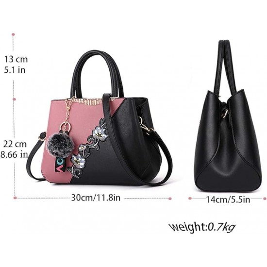  Purses and Handbags Women Tote Shoulder Top Handle Satchel Hobo Bags Fashion Washed Leather Purse