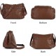  Purses and Handbags Women Tote Shoulder Top Handle Satchel Hobo Bags Fashion Washed Leather Purse