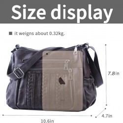  Purses and Handbags Women Tote Shoulder Top Handle Satchel Hobo Bags Fashion Washed Leather Purse