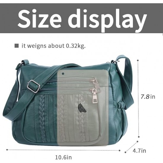  Purses and Handbags Women Tote Shoulder Top Handle Satchel Hobo Bags Fashion Washed Leather Purse