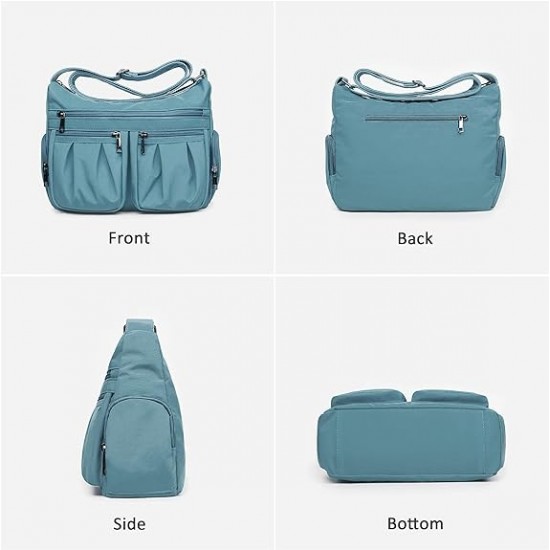 Crossbody Purses for Women Shoulder Handbags Lightweight Waterproof Nylon Travel Bag Ladies Pocketbooks