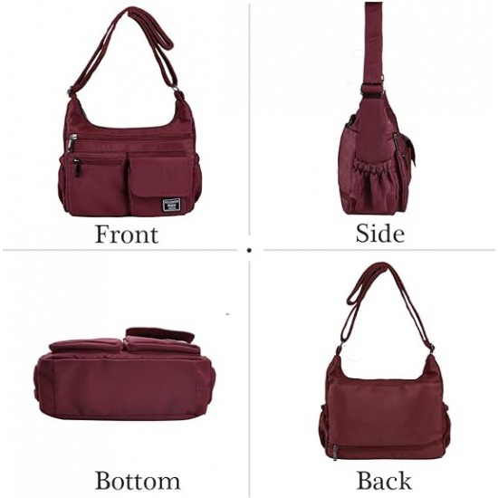 Crossbody Bags for Women RFID Lightweight Travel Shoulder Bag Waterproof Nylon purses and handbags Pocketbook