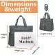 Canvas Tote Bag Waterproof Nylon Multi Pocket Shoulder Bags Laptop Work Bag Teacher Purse and Handbags for Women & Men