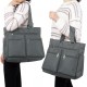 Canvas Tote Bag Waterproof Nylon Multi Pocket Shoulder Bags Laptop Work Bag Teacher Purse and Handbags for Women & Men