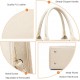 The Tote Bag Crossbody Purses for Women Shoulder Bag Handbags PU Leather Top Handle Bags with zipper