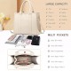 The Tote Bag Crossbody Purses for Women Shoulder Bag Handbags PU Leather Top Handle Bags with zipper