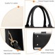 The Tote Bag Crossbody Purses for Women Shoulder Bag Handbags PU Leather Top Handle Bags with zipper