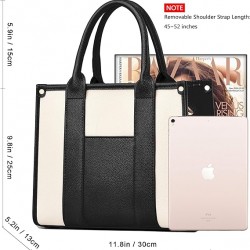 The Tote Bag Crossbody Purses for Women Shoulder Bag Handbags PU Leather Top Handle Bags with zipper