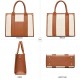 The Tote Bag Crossbody Purses for Women Shoulder Bag Handbags PU Leather Top Handle Bags with zipper