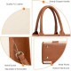 The Tote Bag Crossbody Purses for Women Shoulder Bag Handbags PU Leather Top Handle Bags with zipper